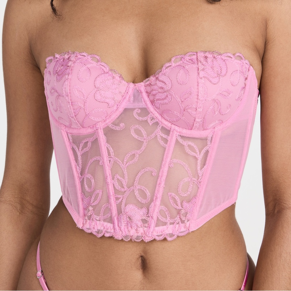 Fleur du Mal
Bella Embroidery Open Back Bustier